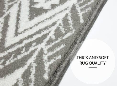 Gray & Floral Indoor Carpet Stair Treads (Pack of 13)