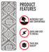 Aztec Ruins Gray Carpet Stair Treads (Set of 13)