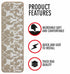 Beige Stair Rugs (Set of 13)