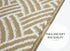 Light Brown Geometric Carpet Stair Treads (Set of 13)