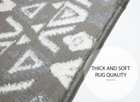 Gray Aztec Themed Indoor Stair Treads (Pack of 13)