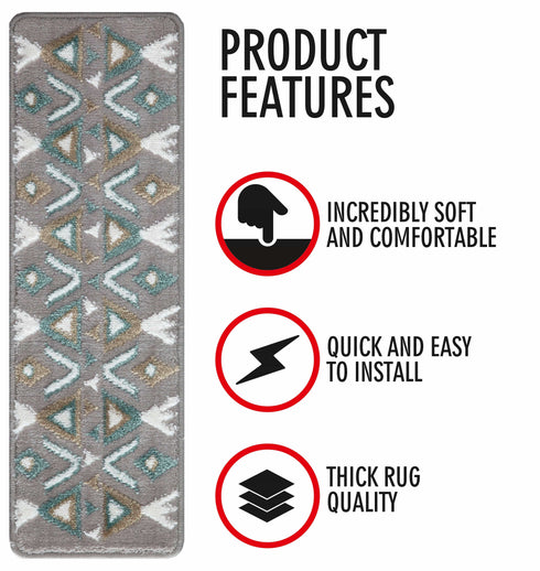 Earth Toned Stair Treads (Set of 13)