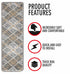 Gray Frost Indoor Carpet Stair Treads (Set of 13)