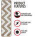 Light Brown Wavy Carpet Stair Treads (Set of 13)