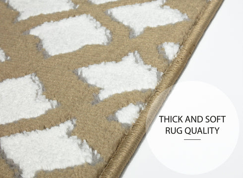 Beige Diamond Stair Tread Covers (Pack of 13)