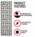 Grey Geometric Stair Capet Treads Pack of 13