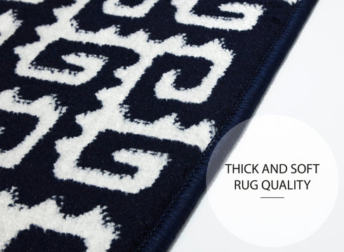 Blue & White Jungle Stair Covers (Set of 13)
