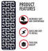 Blue & White Jungle Stair Covers (Set of 13)