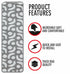 Gray Geometric Stair Treads (Pack of 13)