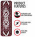 Red Indoor Carpet Stair Runners (Set of 13)