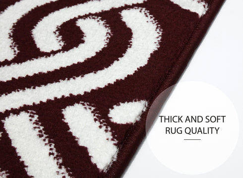 Maroon Stair Treads Low Pile (Set of 13)