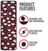 Red & White Mozaik Indoor Stair Runners (Pack of 13)