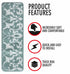 Staircase Step Treads Teal Indoor (Set of 13)