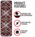 Maroon Red Frost Carpet Stair Runners (Set of 13)