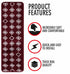 Maroon Red Indoor Stair Treads (Set of 13)