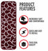 Red Staircase Steps Modern Carpet Runners (Set of 13)