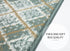 Faded Teal & Brown Carpet Stair Treads (Set of 13)