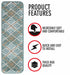 Faded Teal & Brown Carpet Stair Treads (Set of 13)