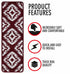 Red Snow Flake Stair Treads (Set of 13)