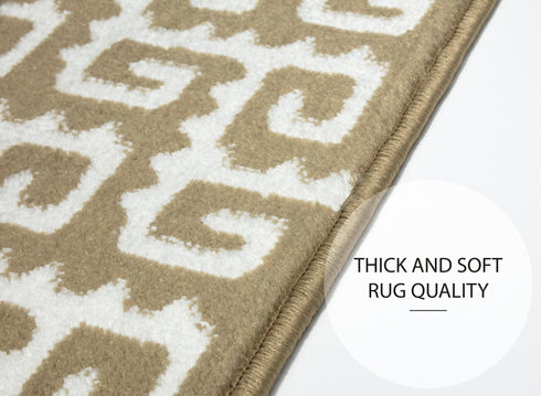 Dark Beige Carpet Stair Runners (Set of 13)