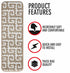 Dark Beige Carpet Stair Runners (Set of 13)