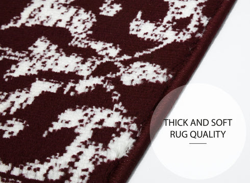 Maroon Stair Carpet Treads Indoor (Set of 13)