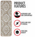 Floral Stair Treads - Carpet Indoor (Pack of 13)