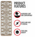 Beige Indoor Stair Rugs (Set of 13)