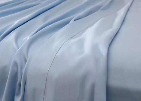 Signature 100% Cotton Sheets - 4 Piece - Sheet & Pillowcase Sets - Blue - Full Size Sheet Sets - Full Size Cotton Sheets - Hotel Luxury - Organic Cotton Sheets - Cooling Sheets - Full Size Bed Sheets
