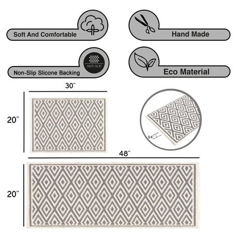 Amelia - Premium Turkish Bathroom Rug Set