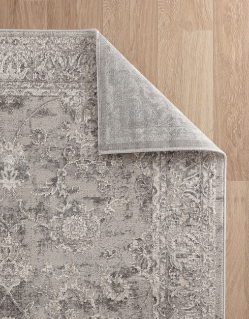 2' x 3' Light Gray Farmhouse Area Rug