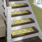 Green Aura - Deep Pile Shag Carpet Stair Treads with Double Sided Tape