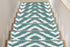 Meadow - Blue Turkish Premium Quality Stair Rugs Geometric Indoor Stair Treads Machine Washable