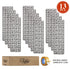 Grey Geometric Stair Capet Treads Pack of 13