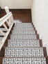 Grey Geometric Stair Capet Treads Pack of 13