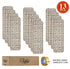 Dark Beige Carpet Stair Runners (Set of 13)