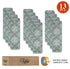 Faded Teal & Brown Carpet Stair Treads (Set of 13)