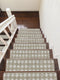 Gold & White Carpet Indoor Stair Treads (Set of 13)