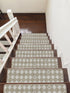 Gold & White Carpet Indoor Stair Treads (Set of 13)