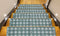 Teal Geometric Carpet Stair Treads (Set of 13)