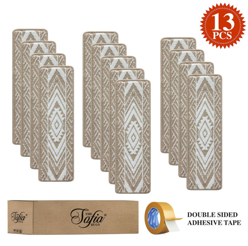 Gold & White Forest Stair Treads (Set of 13)