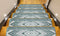 Teal Floral Indoor Carpet Stair Treads (Pack of 13)