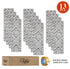 Aztec Ruins Gray Carpet Stair Treads (Set of 13)