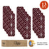 Red & White Soft Stair Treads (Set of 13)