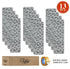 Gray Staircase Steps Modern Carpet Runners (Set of 13)