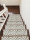 Wavy Beige Indoor Stair Rugs (Pack of 13)