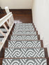 Wavy Gray Carpet Stair Covers (Pack of 13)