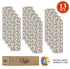 Beige & White Stair Treads (Set of 13)