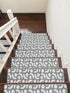 Gray Geometric Stair Treads (Pack of 13)