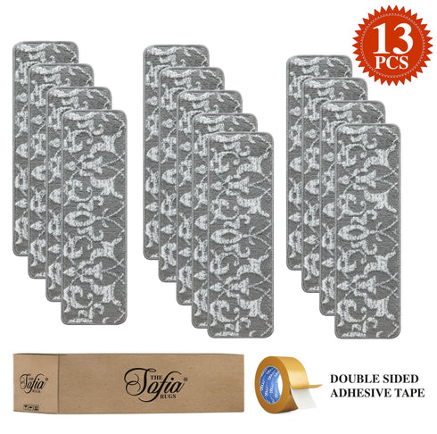 Gray Modern Stair Treads (Pack of 13)